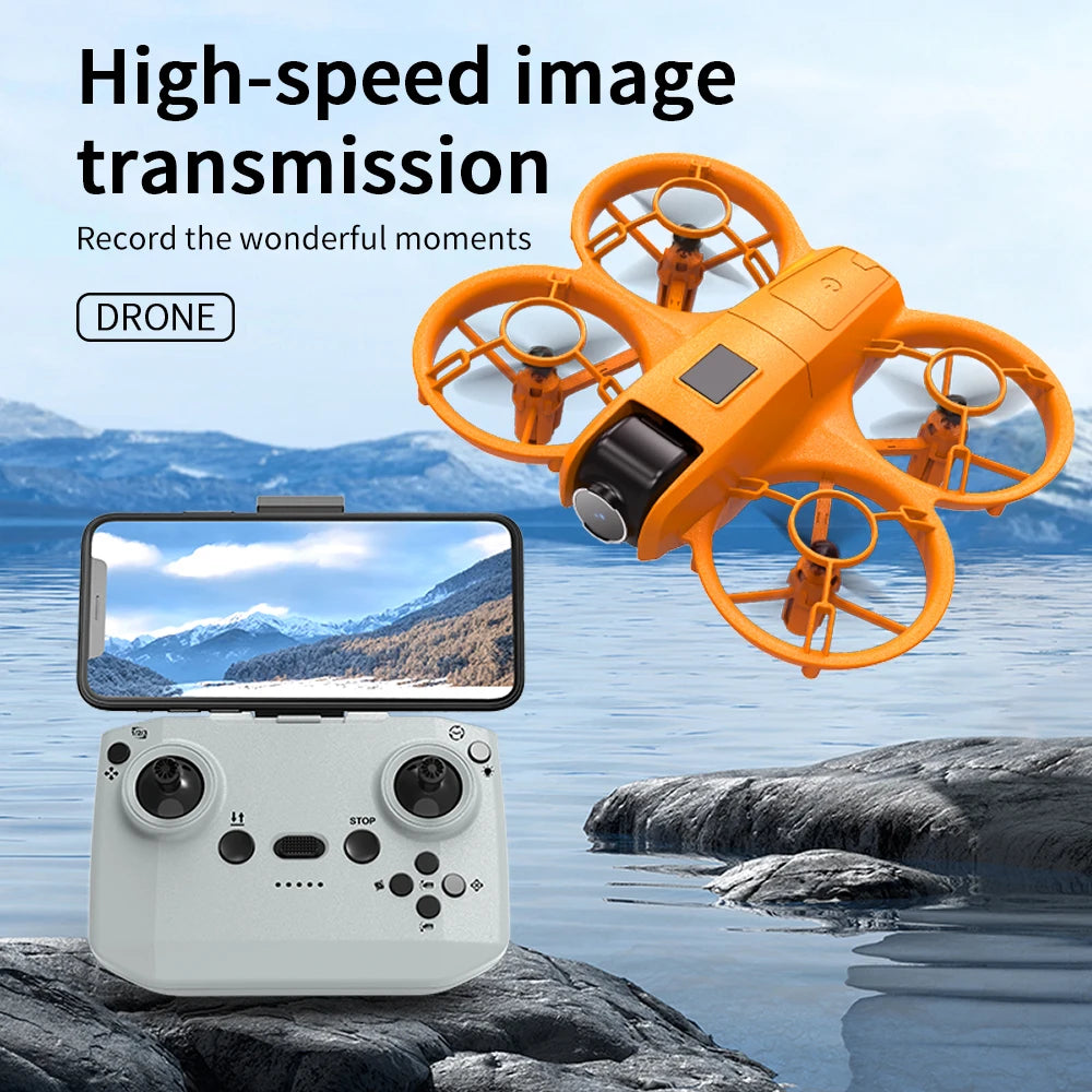 4DRC V2 Mini Drone WIFI RC Quadcopter 180° Adjustable Camera Camera Helicopter for Beginners Child Toy Gift optical flow hover