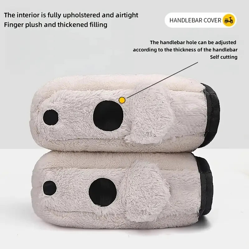 Motorcycle Handlebar Muffs Windproof Winter Mitts Warmer Gloves Waterproof Handmuffs Bicycle Handle Cover Hand Warm Motor Bike
