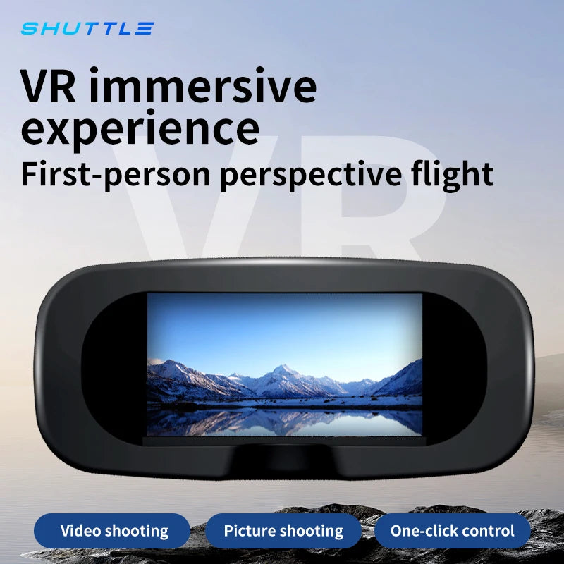H31 Foldable VR Drone With 360 Flip Camera Adjustable HD Optics Altitude Control Dual Batteries 8-10 Min Flight Bundle