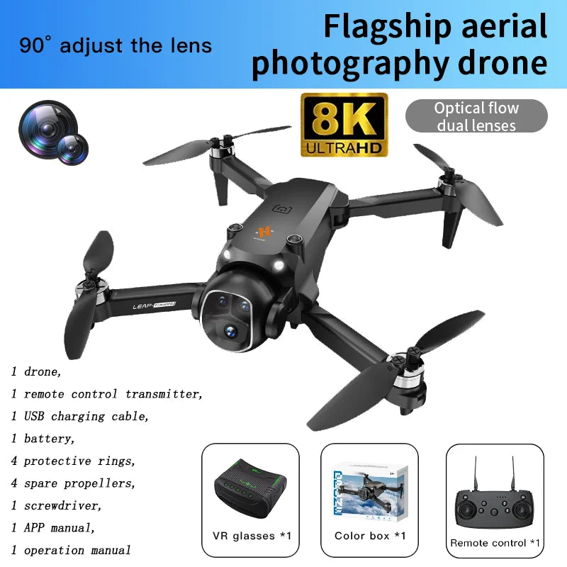 2026 NEW H21 Drone 5G GPS Professional 8K HD Aerial Photography Remote Control Aircraft HD Dual Camera Quadcopter Boy Toys Gifts