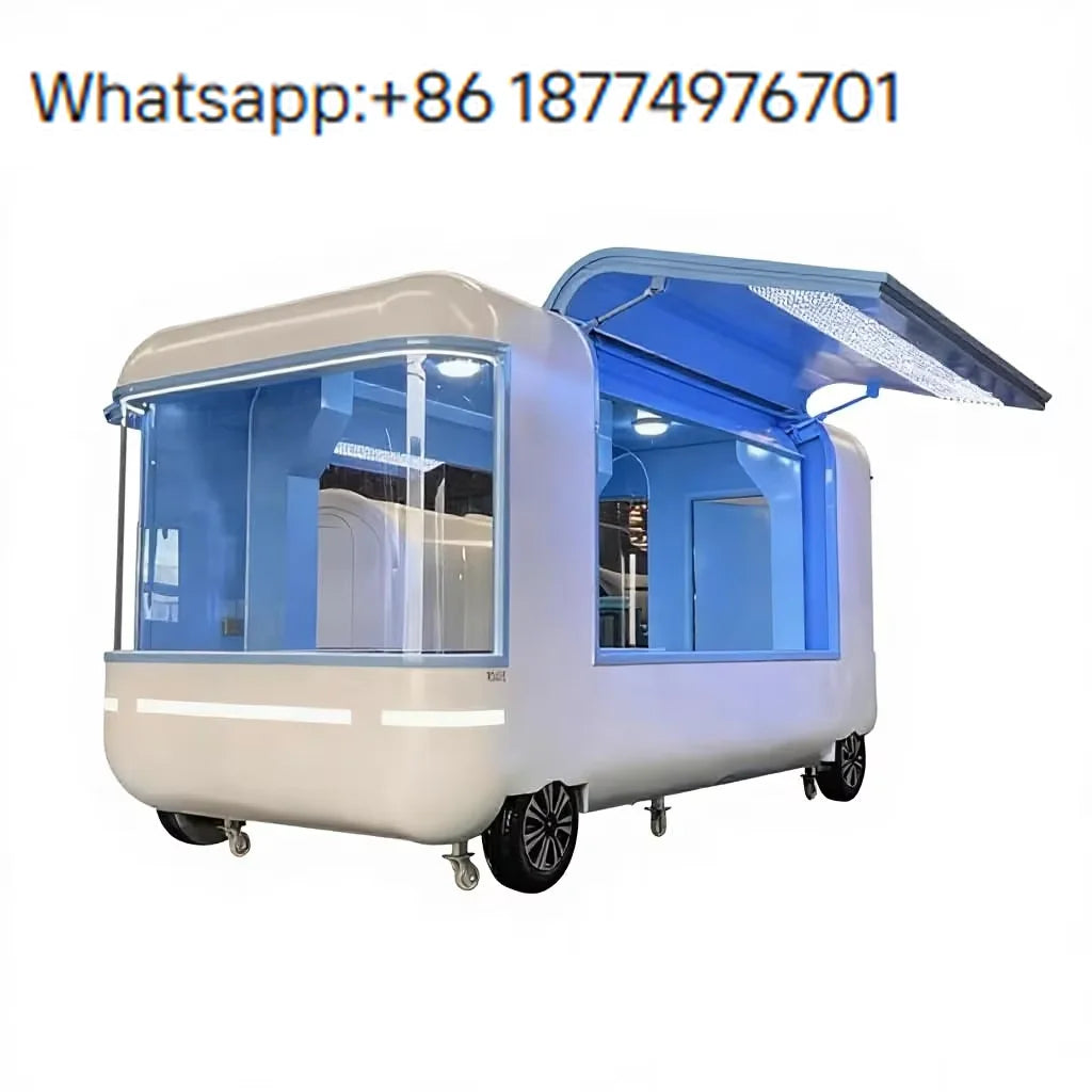 Mobile bar Station Ice Cream Push Cart Coffee Trailer Mobile Food Truck Concession Food Trailer Fully Equipped