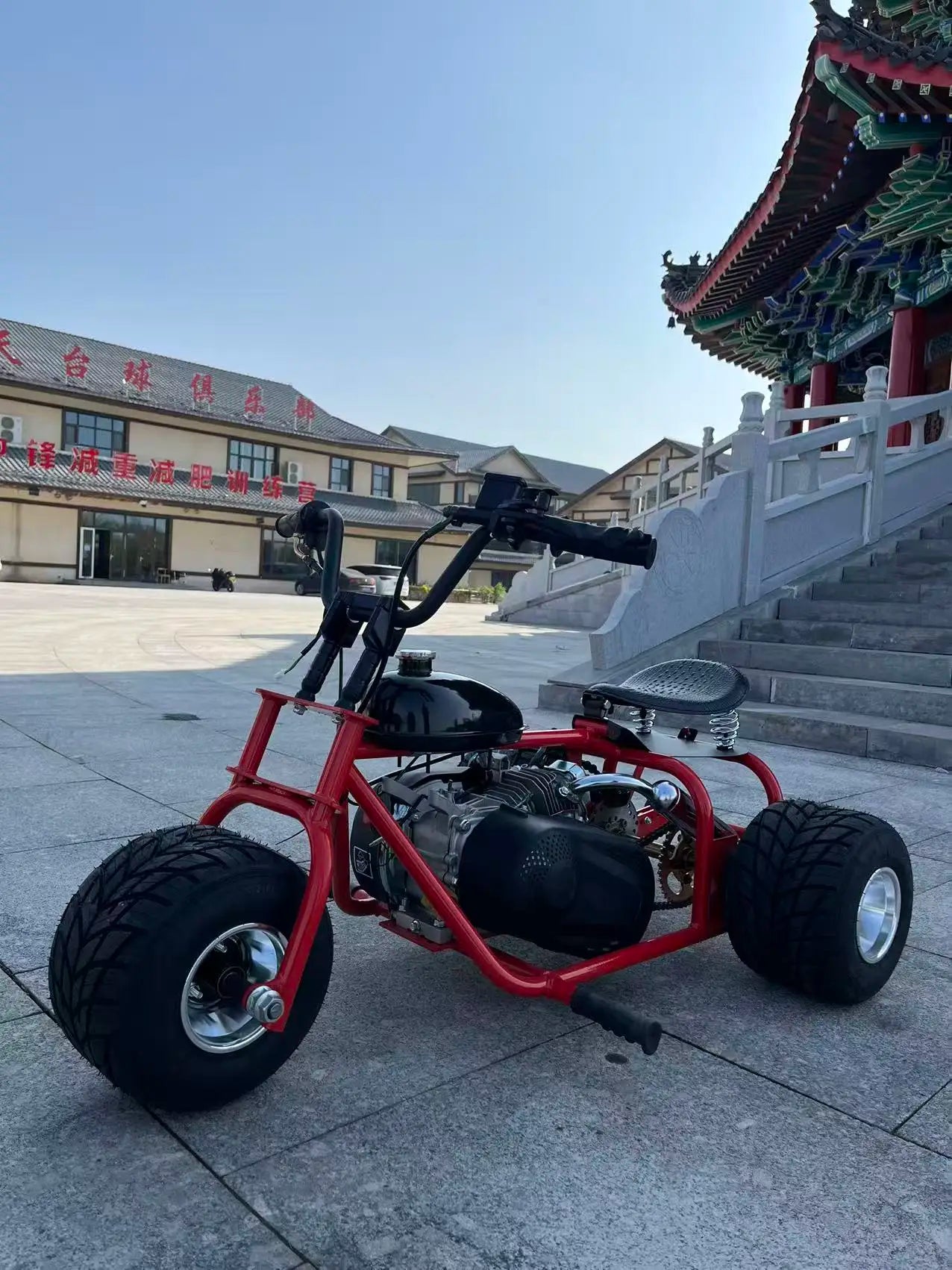 Wholesale 212cc Four-stroke Fuel Oil Off-road Gas-powered Adult Fast Mobility Mini Tricycle Retro Off-road Mini Motorcycle