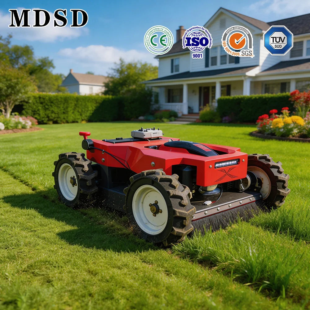 2026 New Robot Lawn Mower Automatic Smart Remote Control Crawler Track Lawn Mower For Garden Yard No Wire Layout Customize
