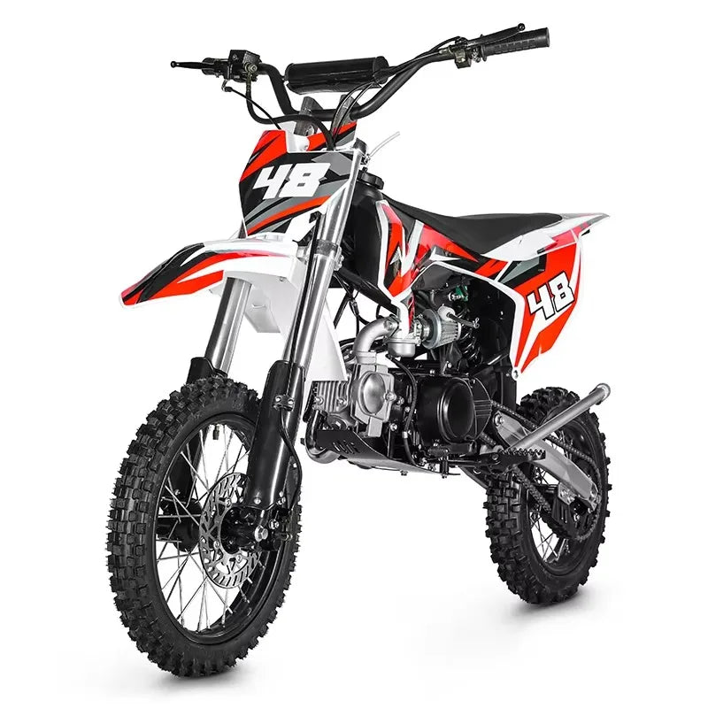 125cc Two-Wheel Dirt Bike Adult Off-Road Motorcycle Four Stroke Cross