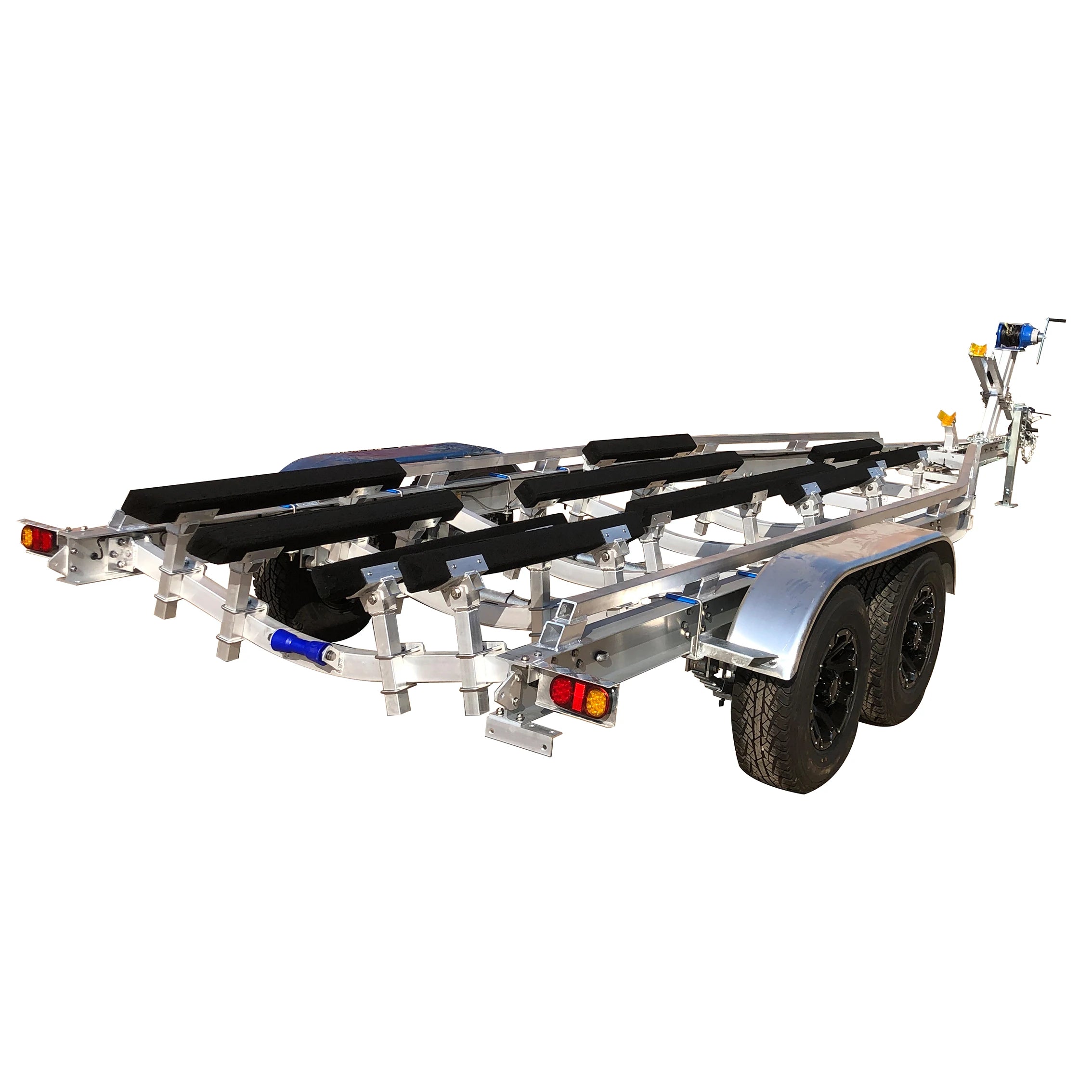 9M Aluminum Boat & Watercraft Trailer with Wooden Bunks Tandem Axle DOT Certified