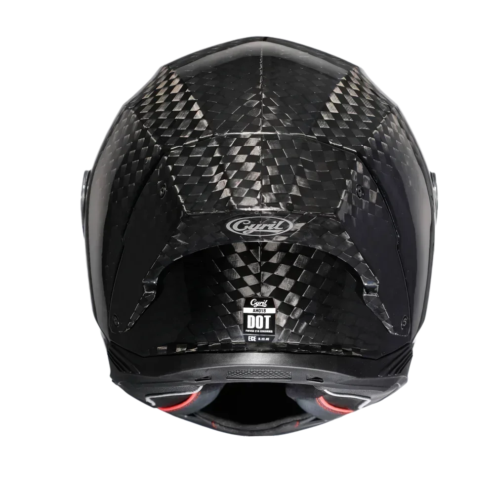 Unisex Lightweight Carbon Fiber Kevlar Full Face Motorcycle Street Bike Helmets Racing Helmet DOT ECE Approved CYRIL Casque Moto
