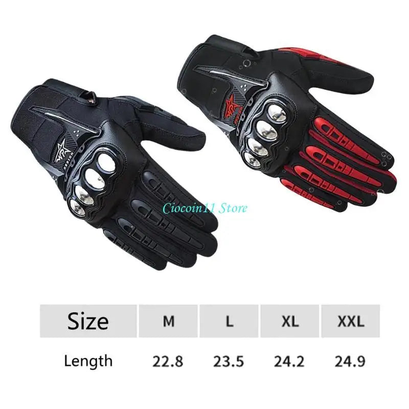 Y1UB Motorcycle Screentouch Gloves for Unisex Full Finger Glove for Cycling Climbing