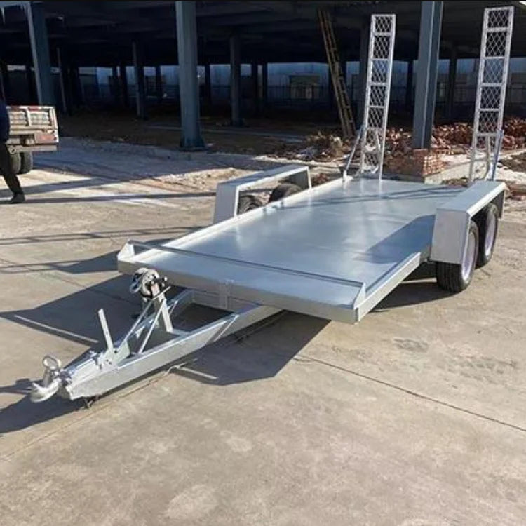 Light Weight Farm Car Trailer Hauler 2m Tow Bar 5000kg Payload