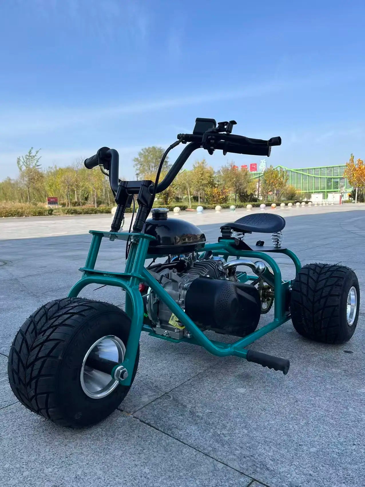 Wholesale 212cc Four-stroke Fuel Oil Off-road Gas-powered Adult Fast Mobility Mini Tricycle Retro Off-road Mini Motorcycle