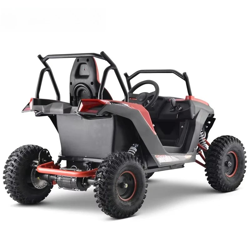 Electric Big Vehicle Kids Children 1200w 48v UTV Cross Go Kart Snow dune Buggy