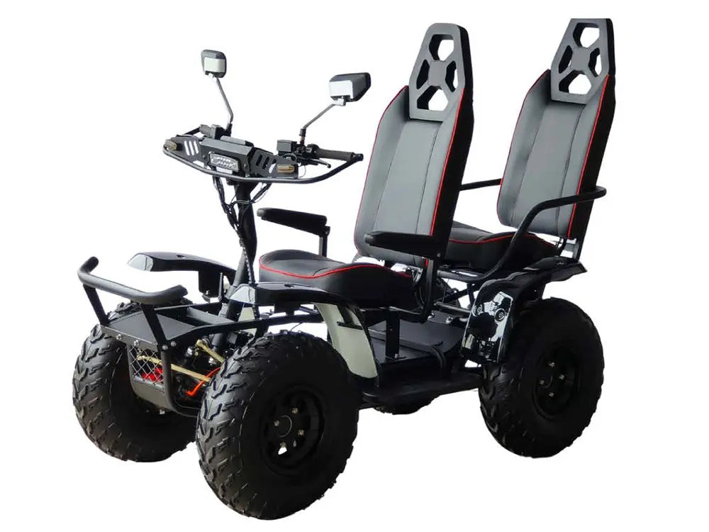 Klein 4 Wheel Driving Electric Scooter ATV Vehicle Off Road All-terrain 6000w 60v 50Ah 4 Wheeler Atv For Adults With 2 Seats