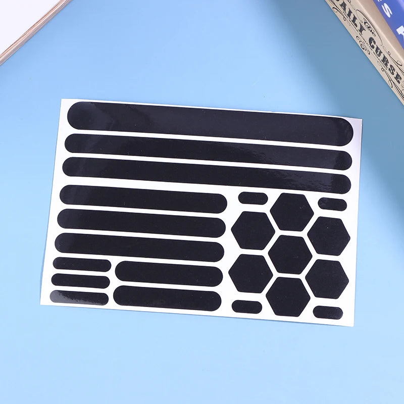 ✍Reflective Helmet Stickers 1sheet- Multi-Shape Safety Reflective Decals for Helmets, Bikes & Outdoor Gear