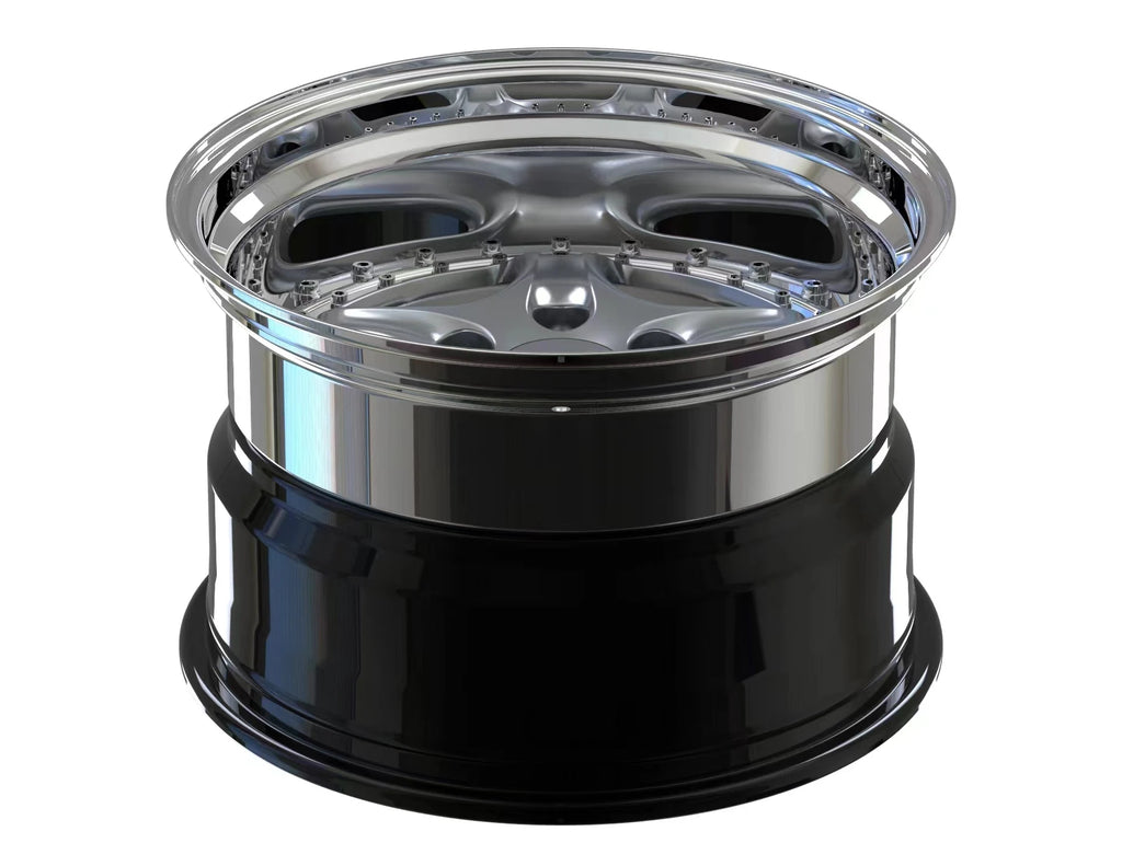 5X130 5X120 17 18 19 20 Inch Racing Sporting Deep Lip 2 3 Piece Luxury Aluminum Forged Car Rims