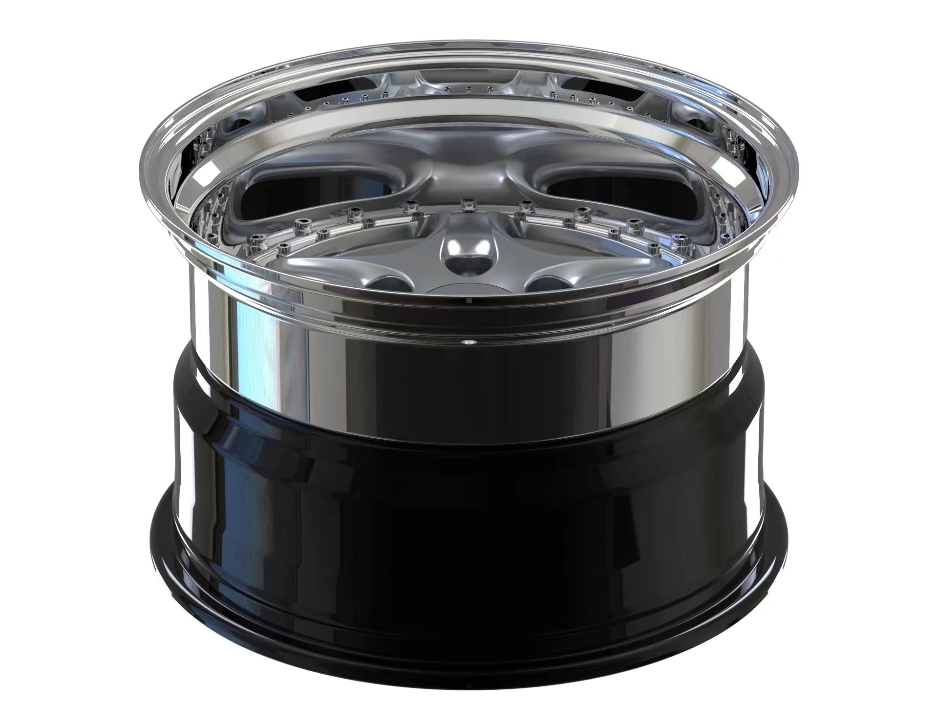 5X130 5X120 17 18 19 20 Inch Racing Sporting Deep Lip 2 3 Piece Luxury Aluminum Forged Car Rims