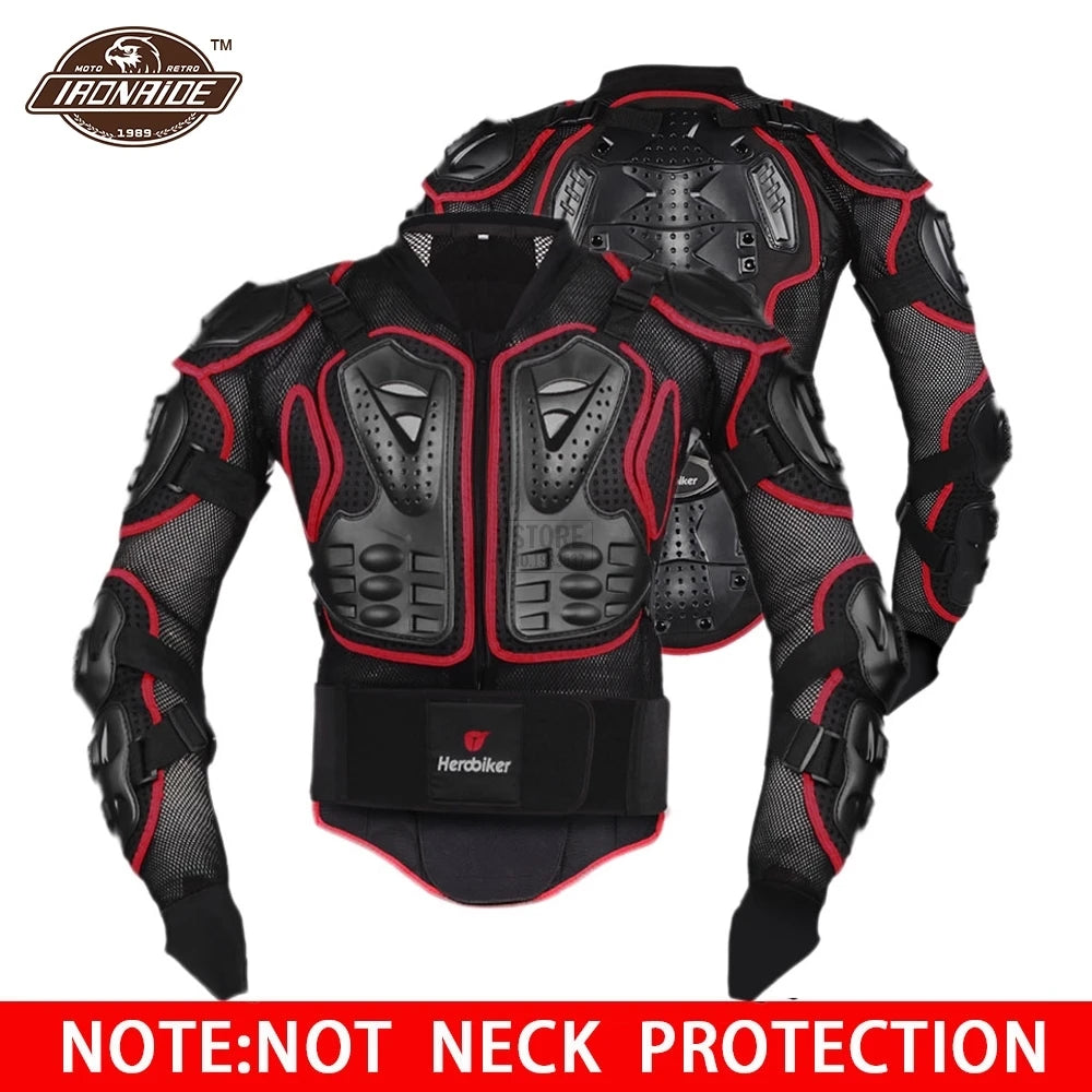 HEROBIKER Motorcycle Jacket Men Body Armor Motorcycle Armor Moto Motocross Racing Jacket Riding Motorbike Moto Protection  S-5XL