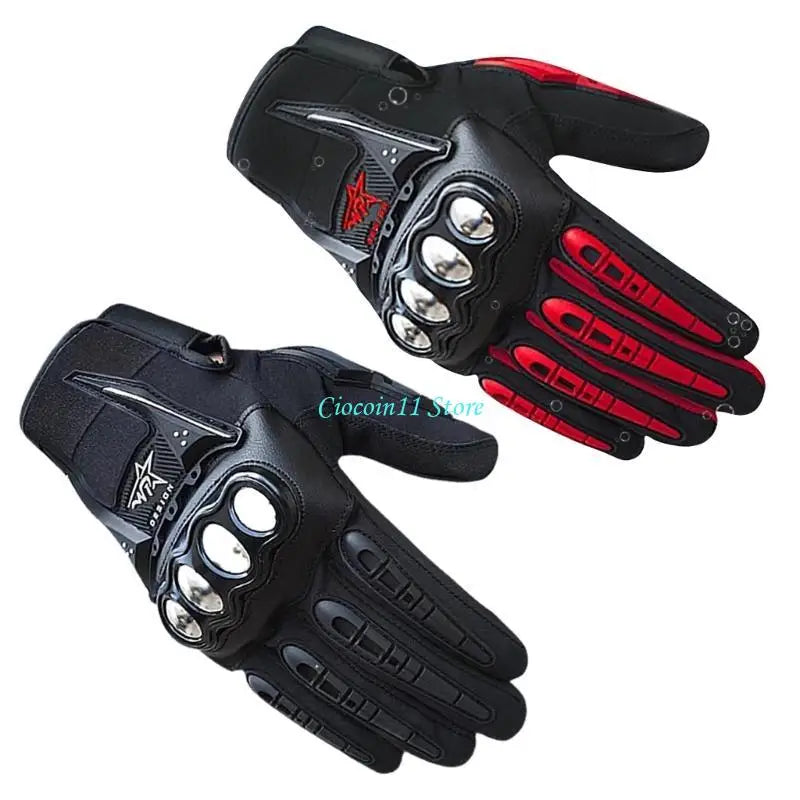 Y1UB Motorcycle Screentouch Gloves for Unisex Full Finger Glove for Cycling Climbing