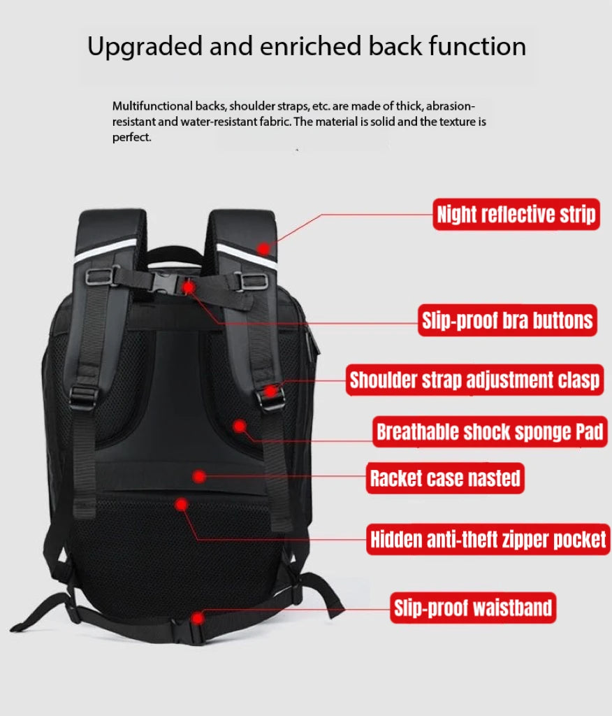 LED Motorcycle Rider Backpack with Eye Glow pattern Helmet Mochilas para Waterproof Laptops Bag Saco Moto Schoolbag