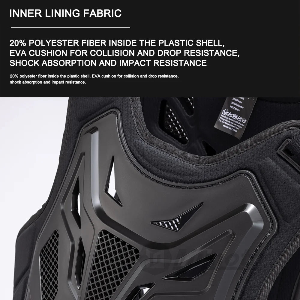 Men's Motorcycle Riding Armor Vest Off-road Racing Armor Vest Anti-collision Motocross Protection Vest Dirt Bike Protection Vest