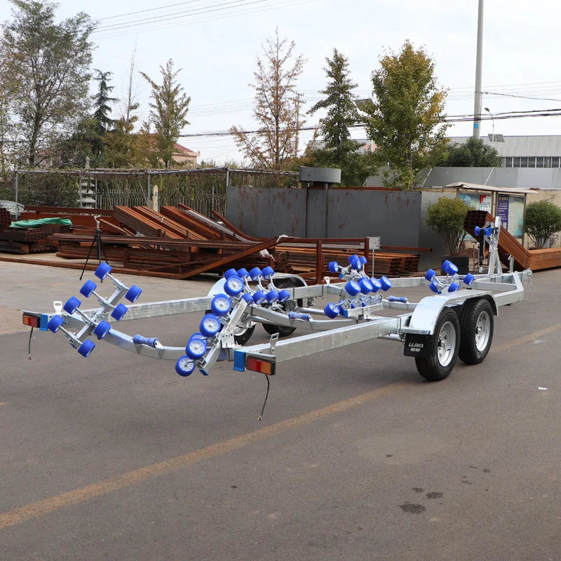 8.65m Double Axle Yacht Trailer Heavy Duty Luxury Boat Transport Trailer