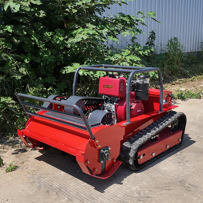 Remote Control Lawn Mower Reinforced Deck Brush Clearing Grass Rechargeable Battery High Torque Diesel-Powered Self-Propelled