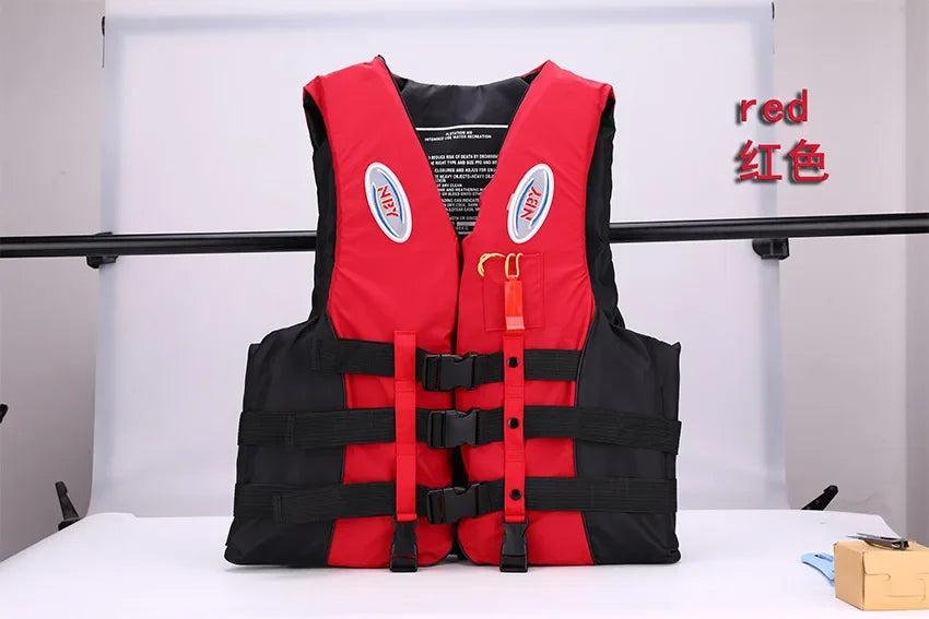 Life Jacket Ski Motorboats Wakeboard Raft Rescue Boat Vest Swimming Fishing Drift Clothing for Adult Children