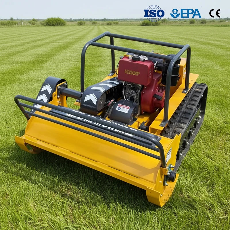 Remote Control Lawn Mower Reinforced Deck Brush Clearing Grass Rechargeable Battery High Torque Diesel-Powered Self-Propelled