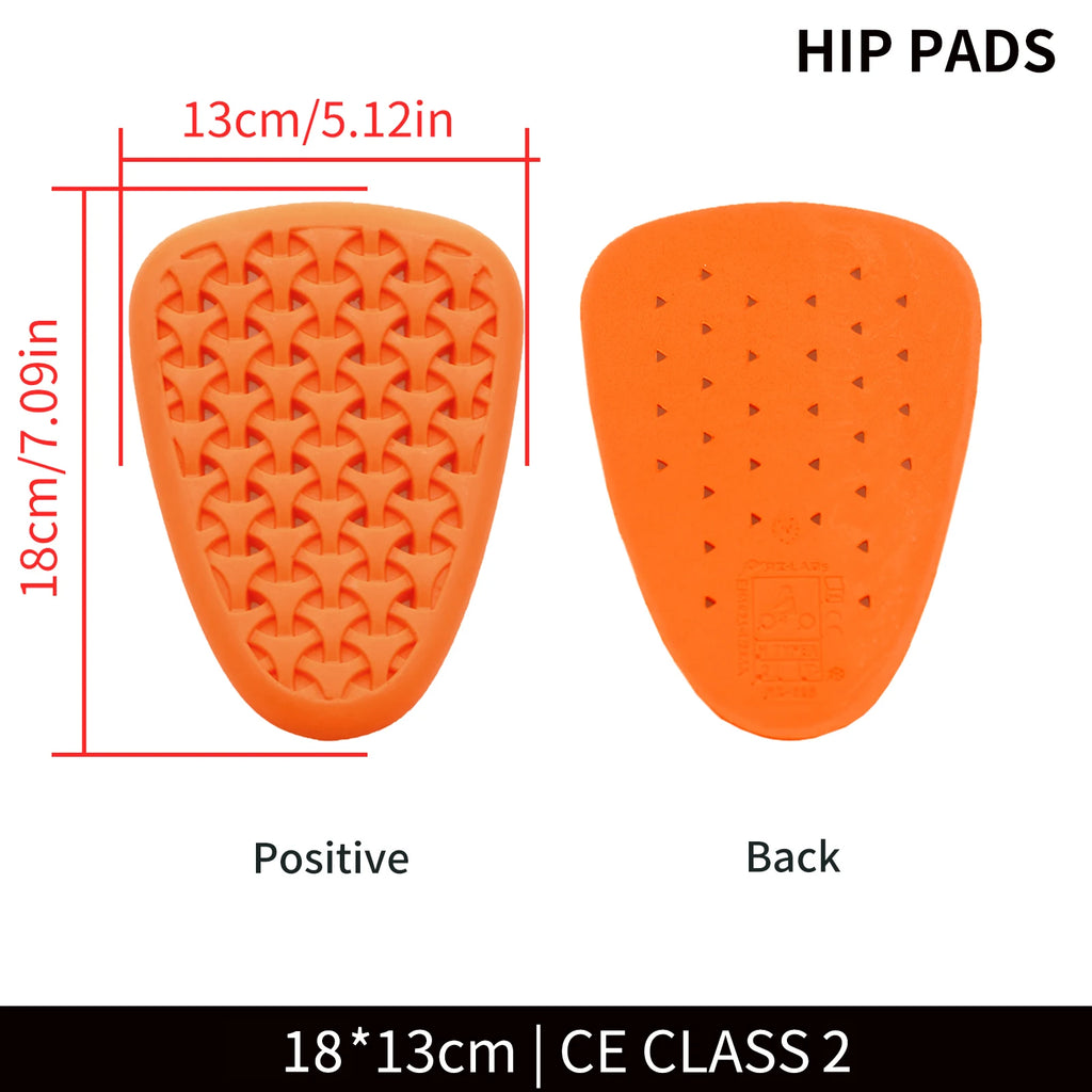 WOSAWE Motorcycle Jacket Lining Protectors Pad Shoulders Elbow Back Armor Gear for Motocross Racing Skiing Skating Bike Cycling