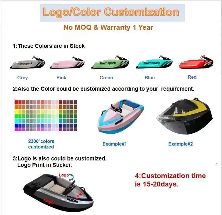 High Quality Customized Mini Electric Wave Jet Boat Personal Water Ski and Surf Jet Boat for Rowing