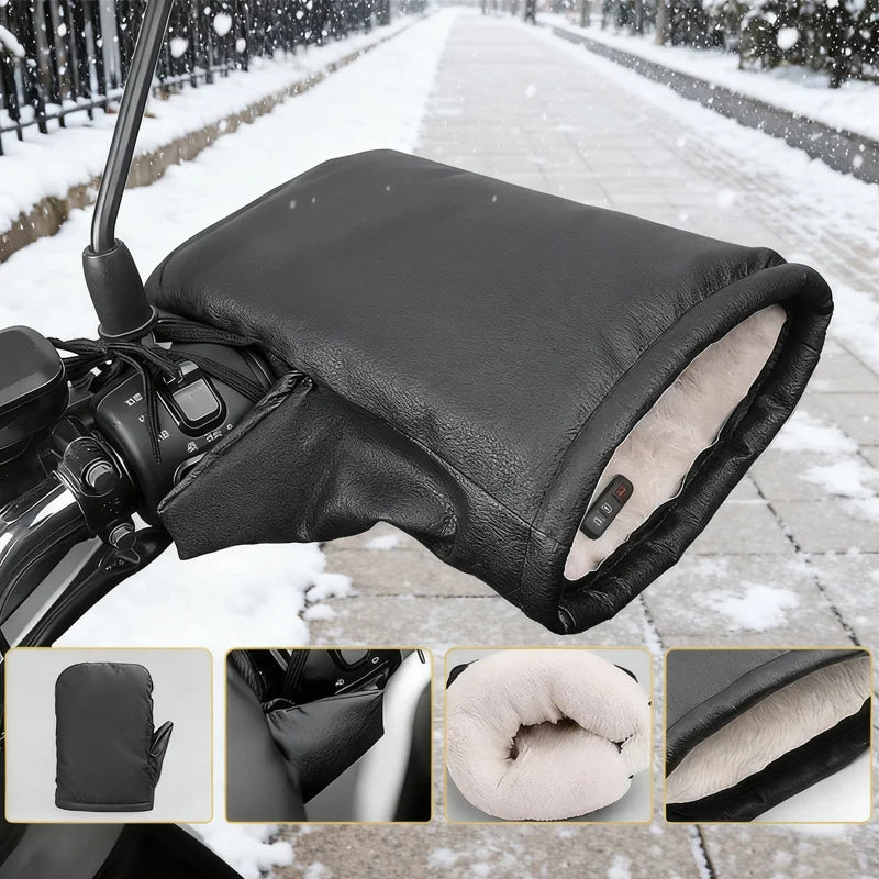 Motorcycle Handlebar Muffs Windproof Winter Mitts Warmer Gloves Waterproof Handmuffs Bicycle Handle Cover Hand Warm Motor Bike