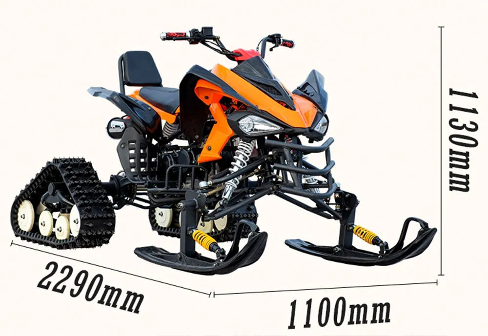 Snow scooter snow mobile atv high quality snow mobile atv