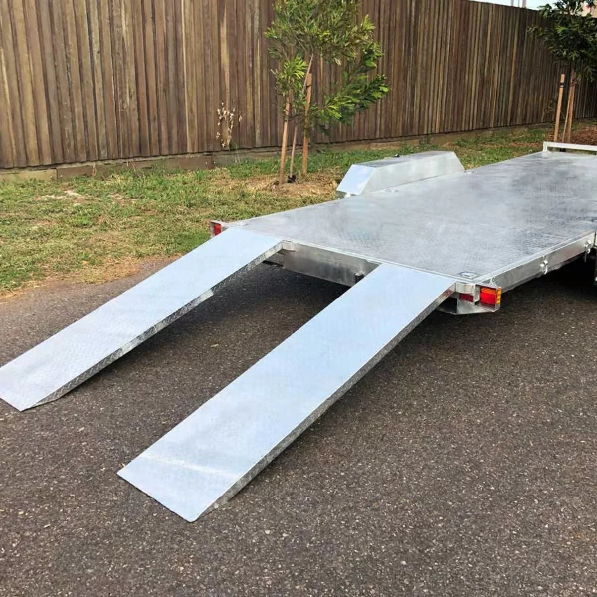 Light Weight Farm Car Trailer Hauler 2m Tow Bar 5000kg Payload