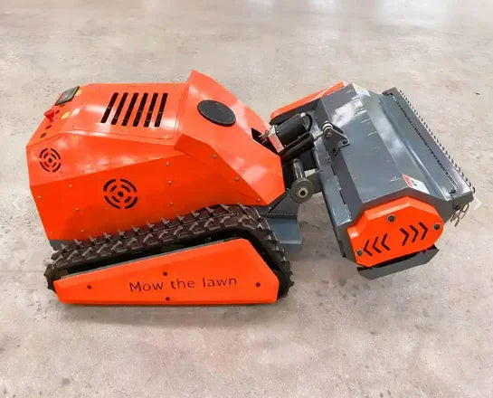 Electric Remote Control Lawn Mower  Crawler Electric Lawn Mower for Grass Cutting Farm Lawn Weeding