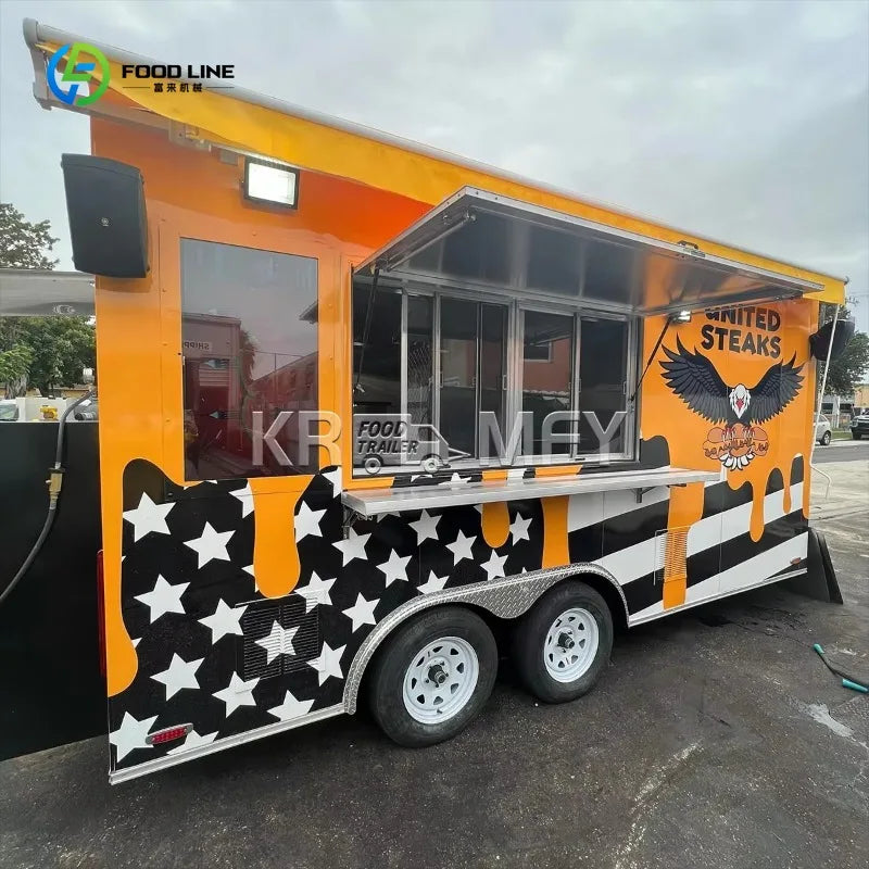 China Fully Equipped Taco Hot Dog Vending Food Truck Street Food Truck Trailer for Sale Food Catering Trailer for Sale