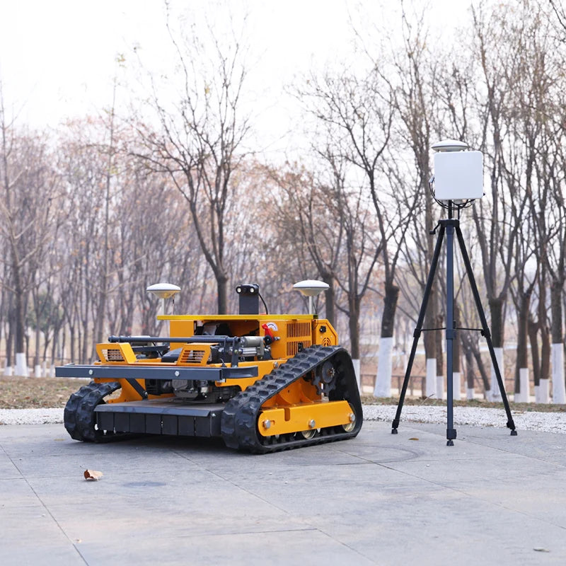 Customized Tracked Brushless Lawn Mower - GPS Automatic Cutting and Sweeping Model with CE EPA Certification, Made in China