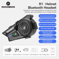 ROCKBROS Bluetooth Headset Motorcycle Helmet Bluetooth Headset 18 Hour Battery Waterproof  Full Half Helmet Bluetooth Headset