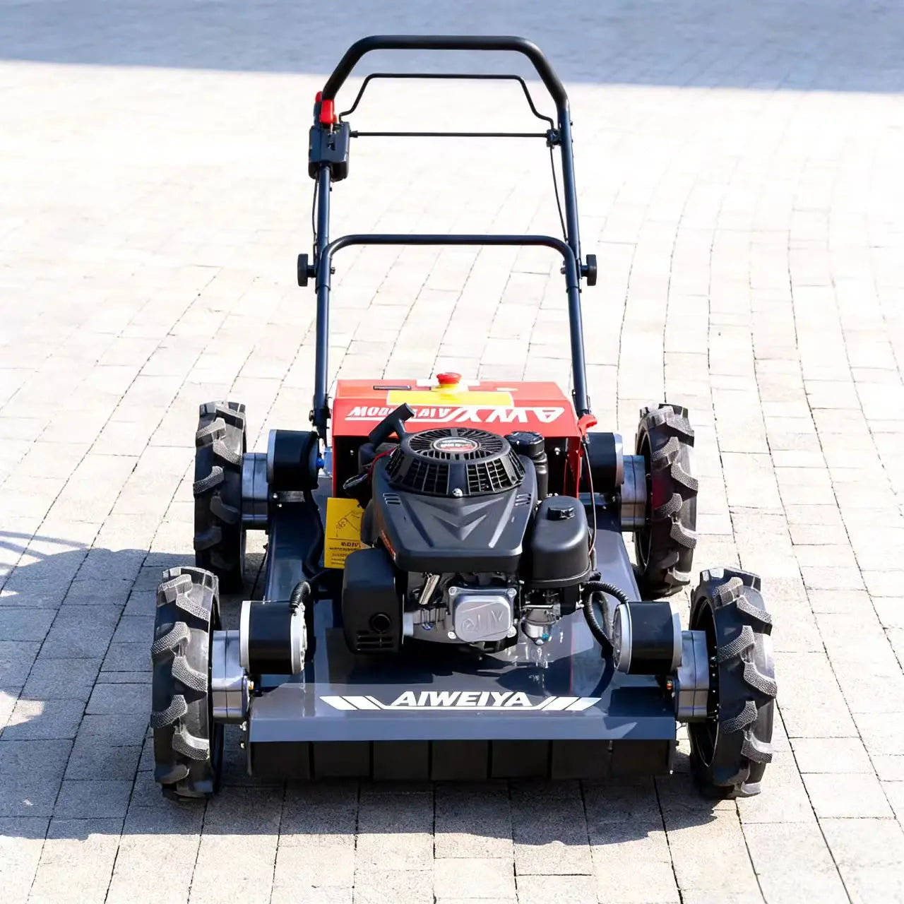 Customized Chinese-language tracking remote control hillside lawn mower, mountain zero-turn rotary lawn mower