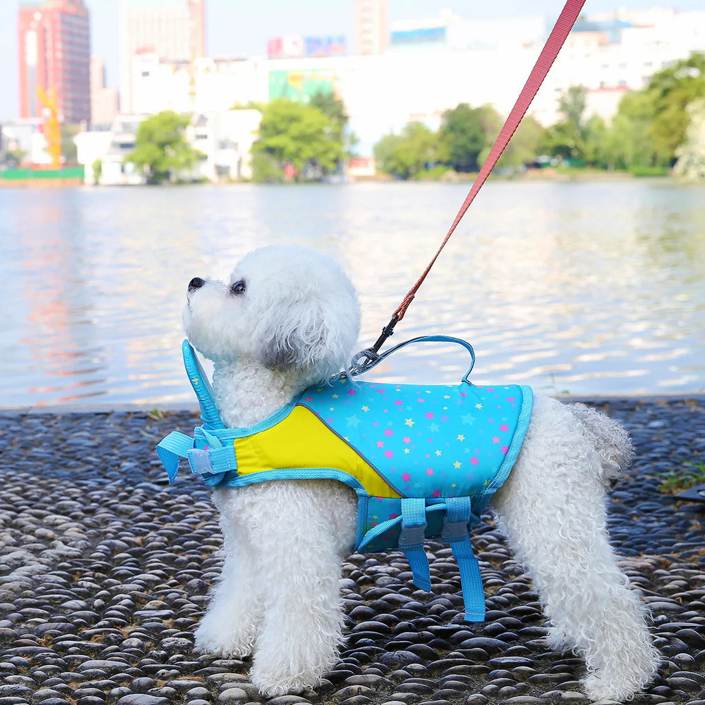 Dogs Swimsuit Summer Pet Clothes Water Play Dog Life Jacket for Small Medium Dogs Teddy Pet Life Vest
