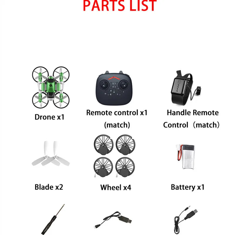 WIFI FPV uav aircraft Motorcycle 2 in 1 Deformation Drone With 4K HD Camera 3D Flip One Key Return Headless Mode RC Quadrocopter