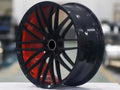 Classic Style Black Color with Red Inner Rim 18 19 20 22 Inch Forged Alloy Racing Car Wheels 5X112 for .
