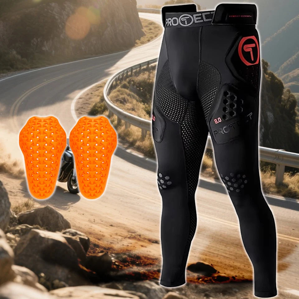 Summer Motorcycle Off-Road Pants Black CE Certified Airflow Ventilation Anti-Scratch Riding Armor Trousers For Men Women