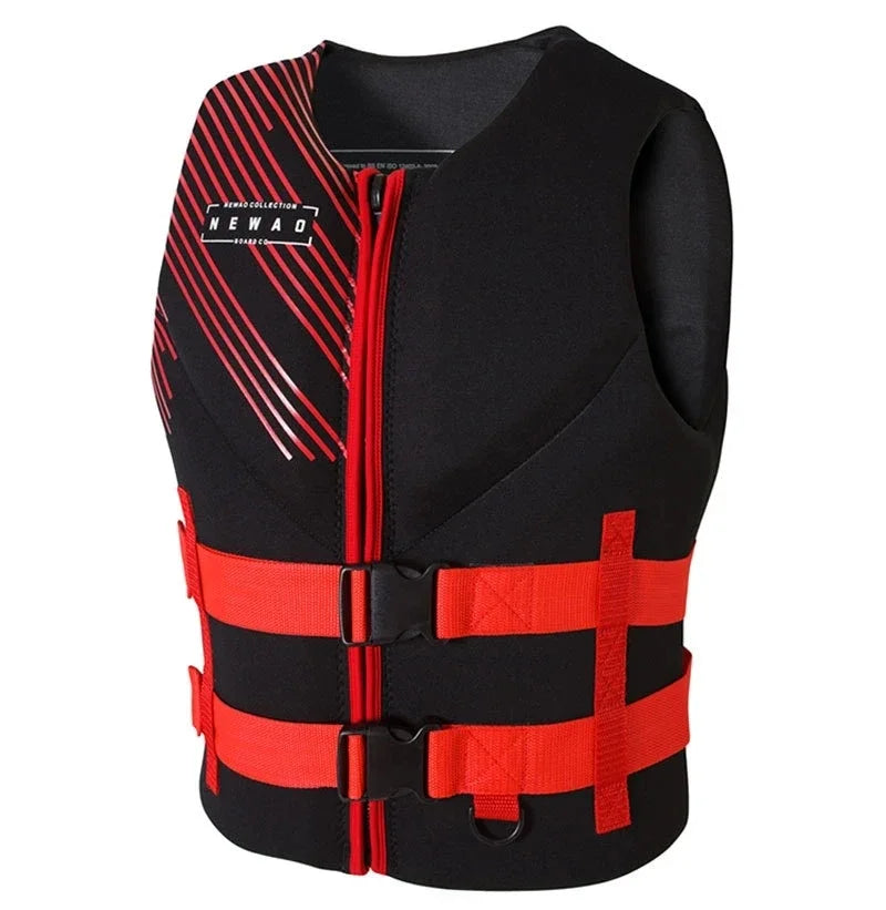 Neoprene Adult Life Jacket Buoyancy Vest Men and Women Water Sports Fishing Surf Swimming Buoyancy Life Jacket Safety Vest