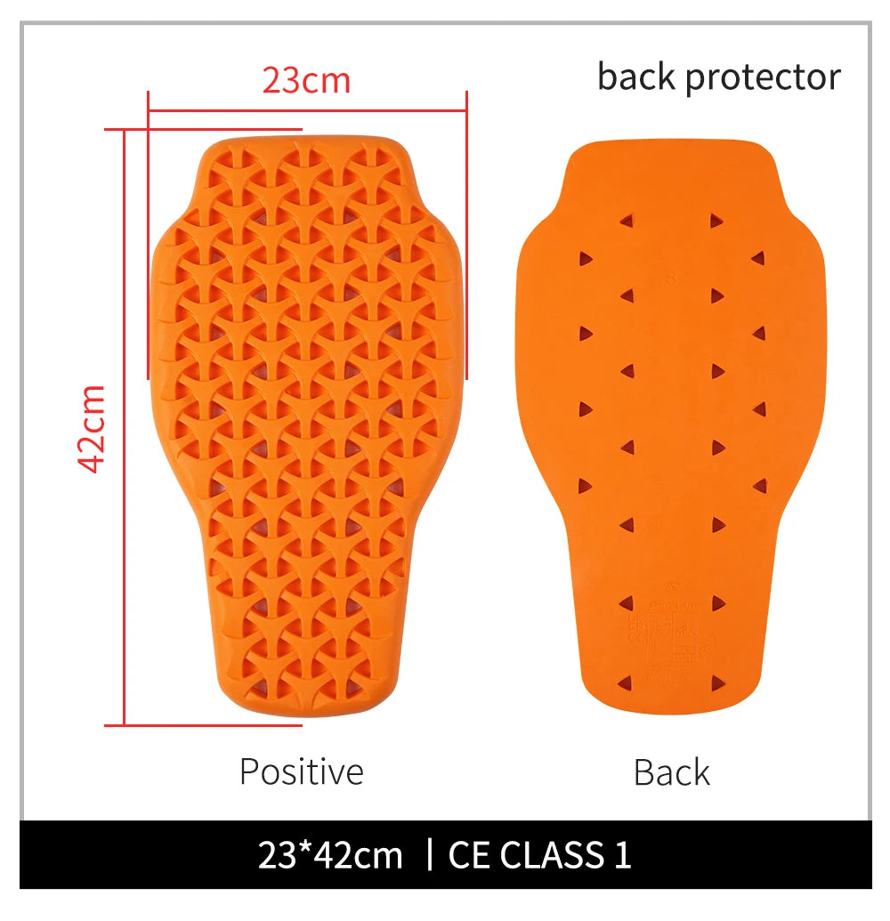 WOSAWE Motorcycle Jacket Lining Protectors Pad Shoulders Elbow Back Armor Gear for Motocross Racing Skiing Skating Bike Cycling