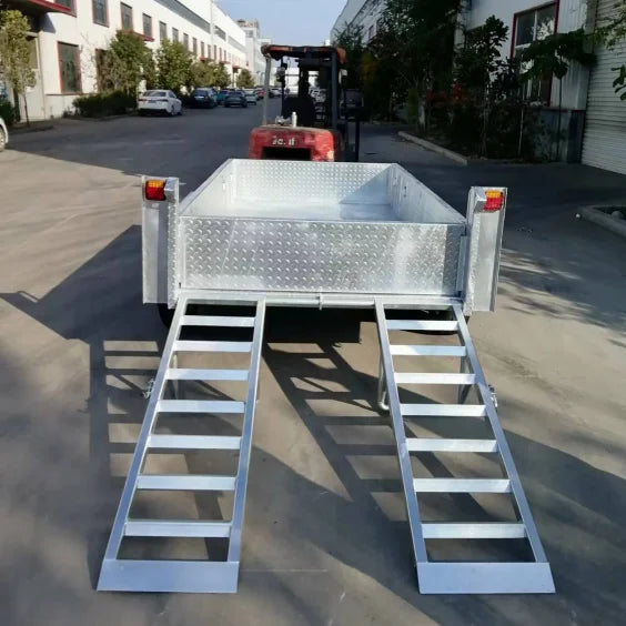 Light Weight Farm Car Trailer Hauler 2m Tow Bar 5000kg Payload