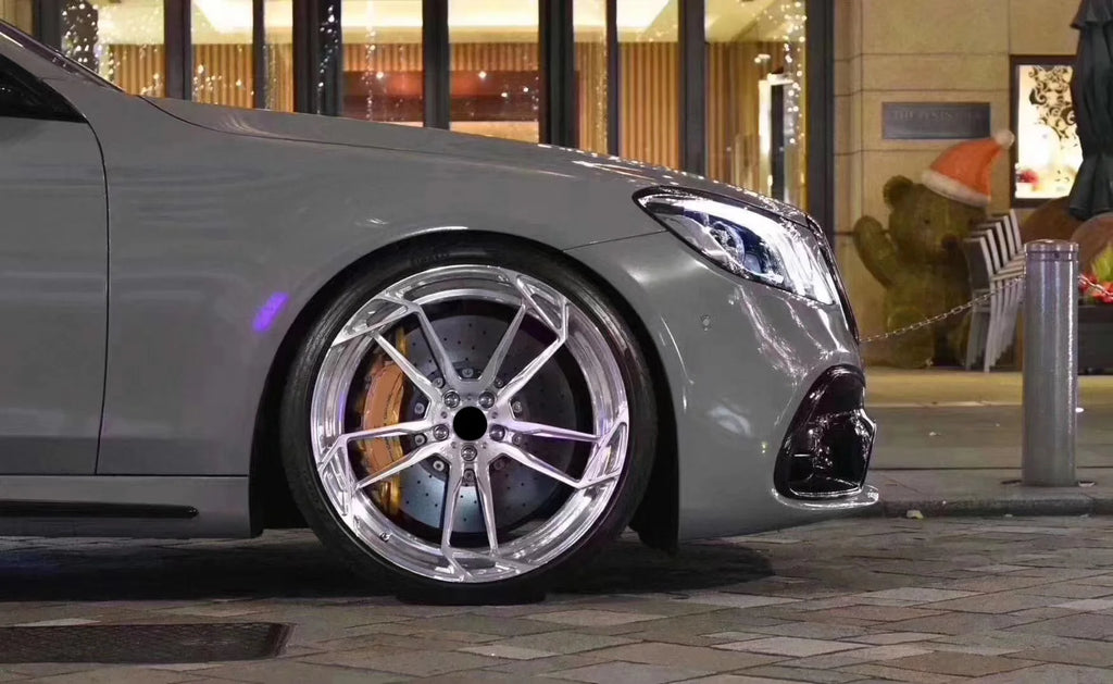 Custom Forged Two Pieces Polish Sliver Sport Car Rims Fit for . R8. .458 488 . 718 911