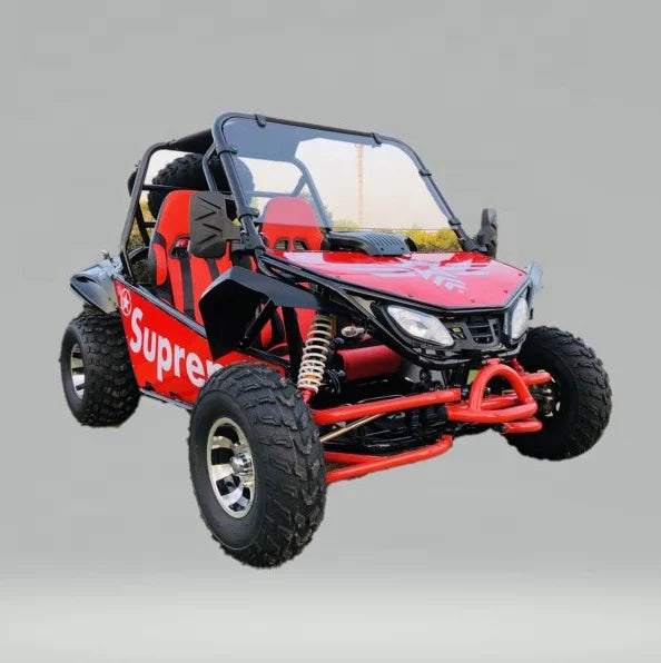 High Quality 200cc Gasoline Engine Go Kart for Adults Pedal-driven Off-Road Beach Dune Buggy Electric Gas-Fueled Cross Go Karts